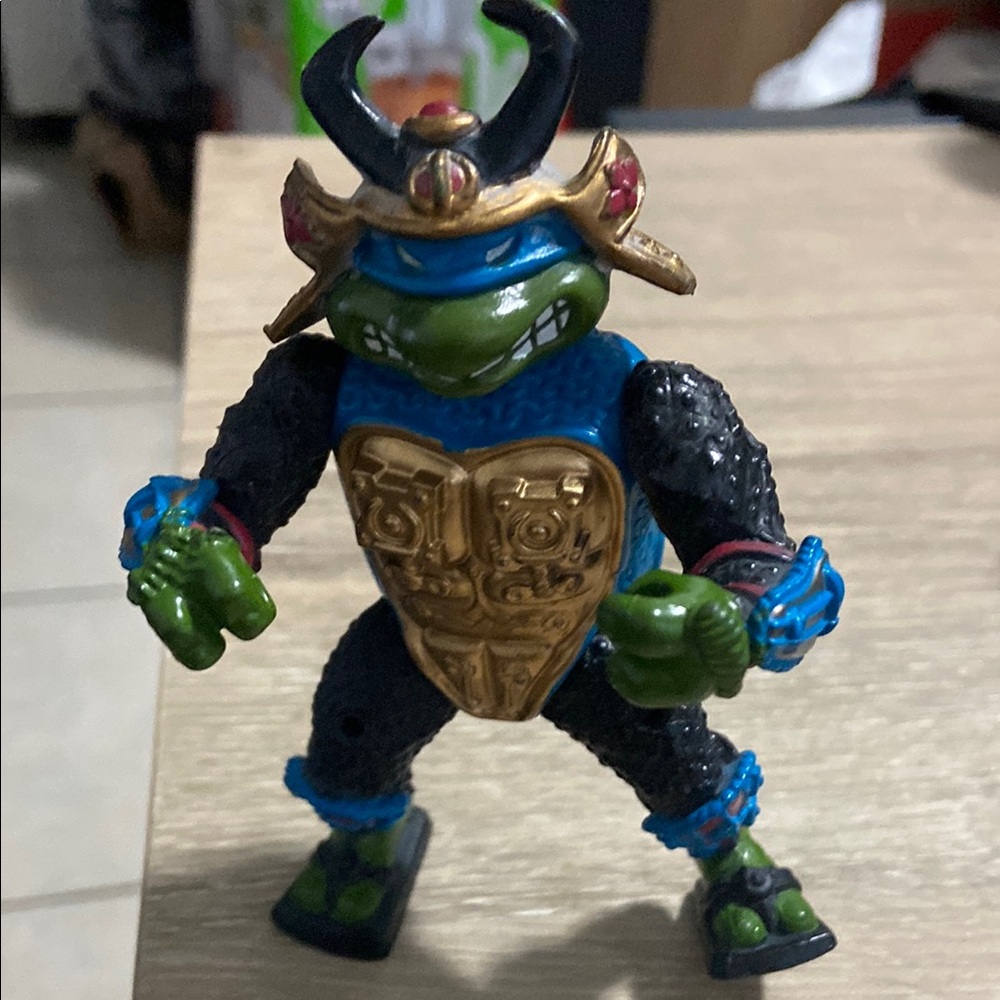 Vintage 1990 Teenage Mutant Ninja Turtles Sewer Samurai Leo Action Figure TMNT